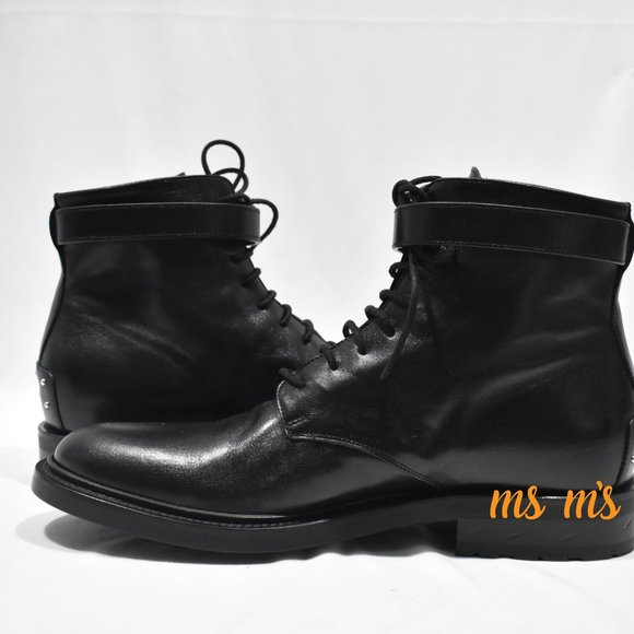 NIB Saint Laurent YSL stud buckle Leather boots - Picture 5 of 9